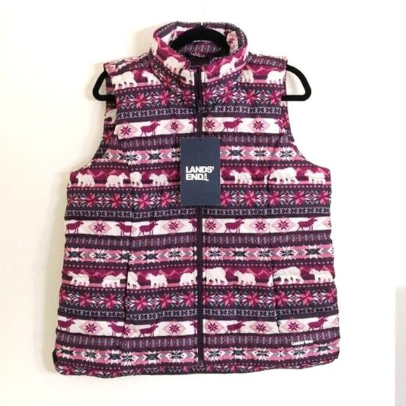 Lands' End Jackets & Blazers - Lands' End Women's Down Puffer Vest Size L